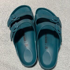 Birkenstock Teal Slide Sandals